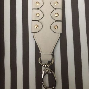 Henri Bendel leather bag guitar strap